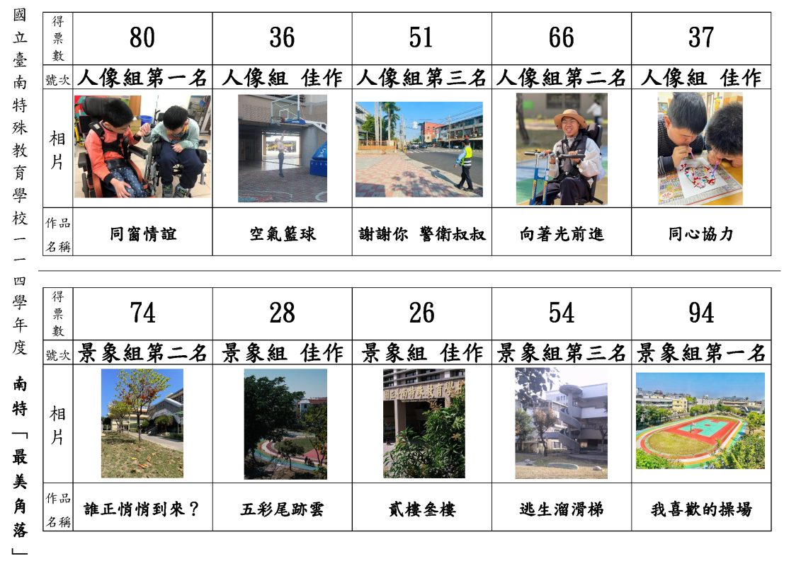 南特最美角落票選結果